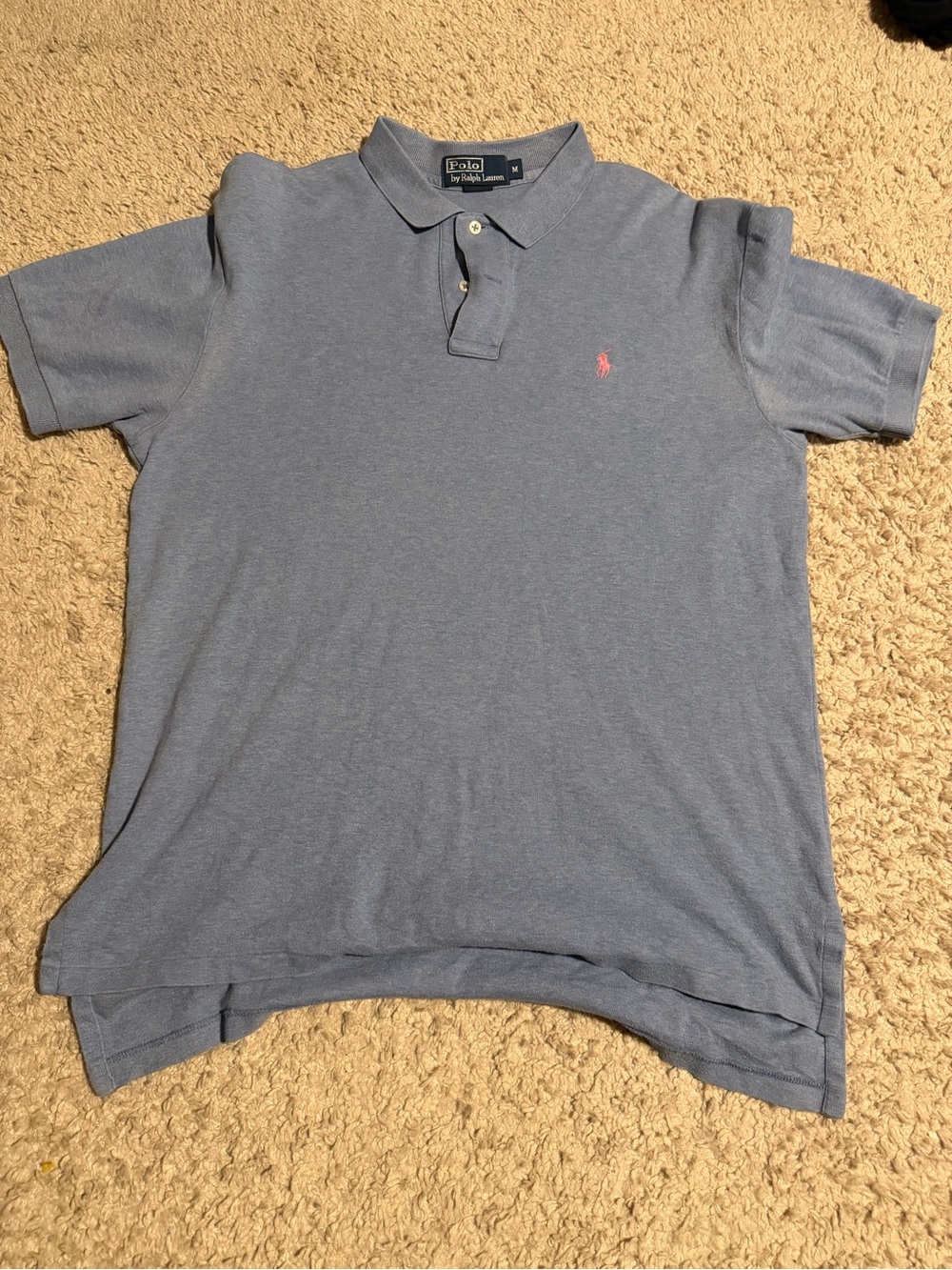 Polo by Ralph Lauren Blue Polo with Pink Pony